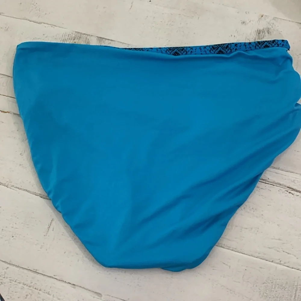 Coco Reef Blue Snake Print Reversible Bikini Bottom NWT Various
